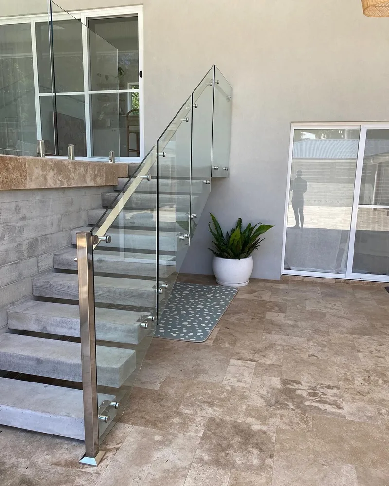 Interior glazing and window panels in a Central Coast home